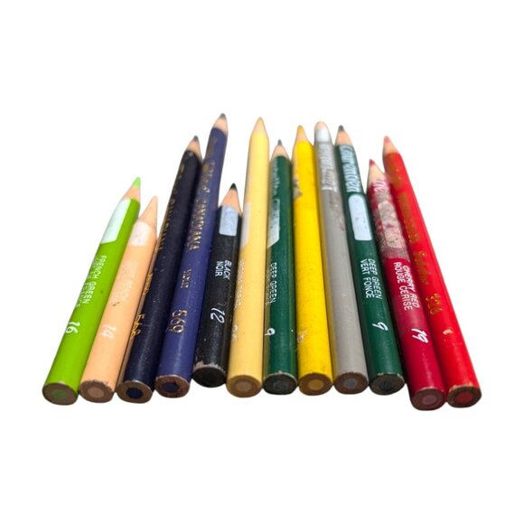 12 Vintage Berol Prismacolor & Laurentien Colored Pencils 80s-90s Artist - Picture 5 of 6